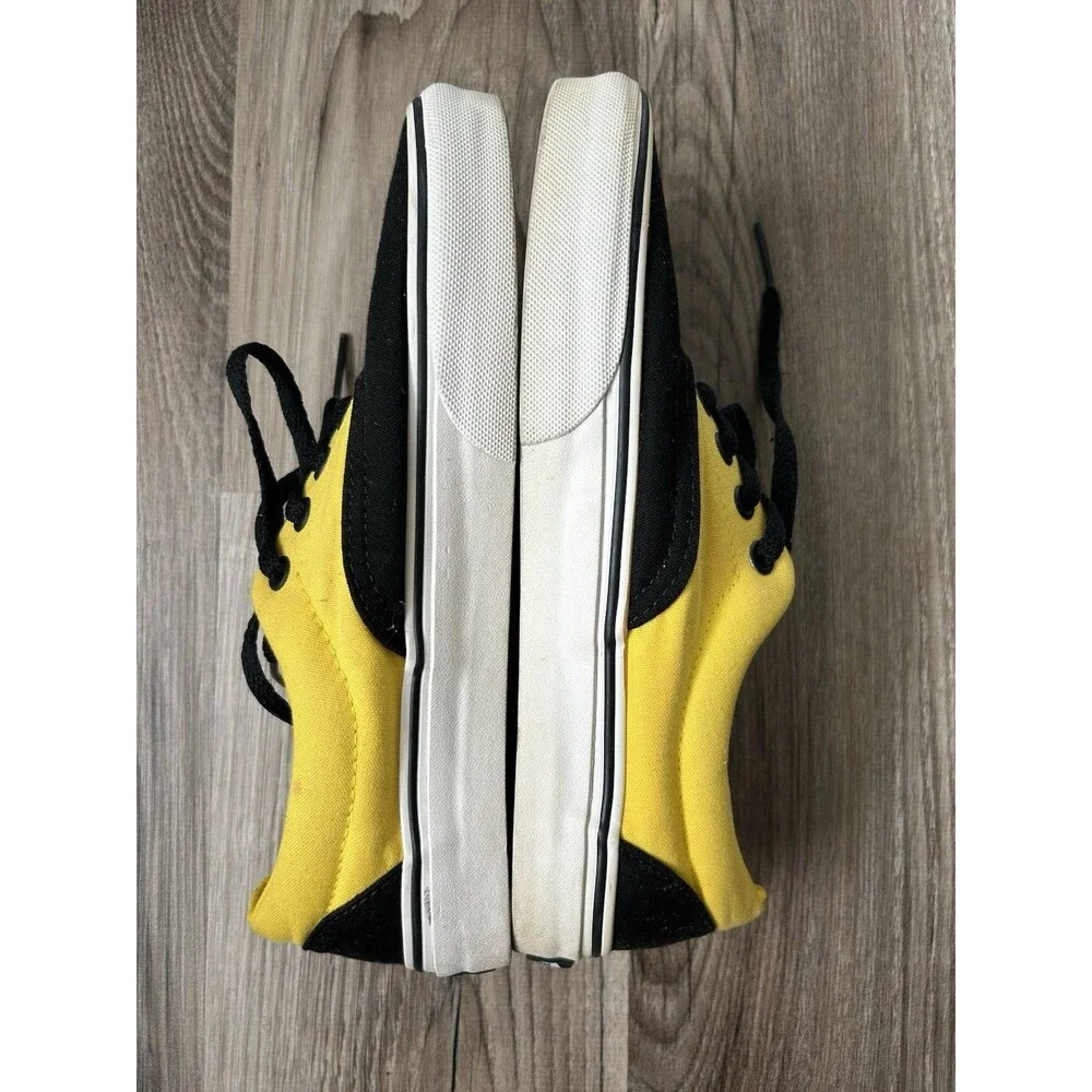 VANS Era Sneakers Black And Yellow Men’s 6 Women’s 7.5 Low Top Skate Shoes EUC